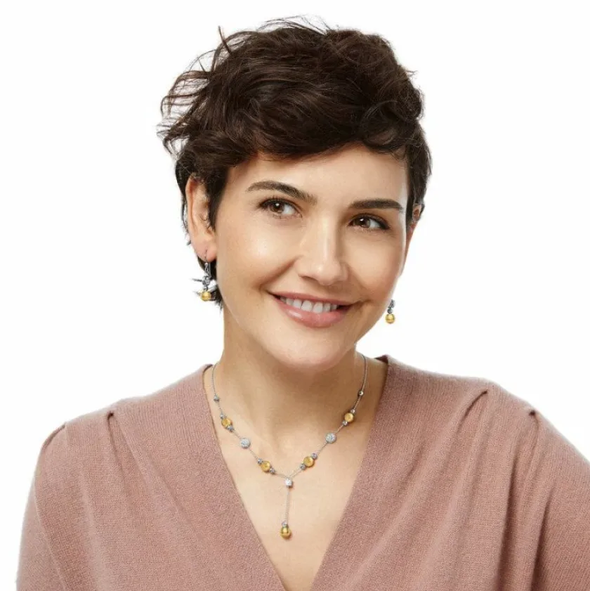 Brighton Meridian Prime Y Necklace Silver-Gold Outlet
