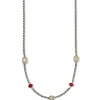 Brighton Meridian Red Short Necklace Silver-Red Online
