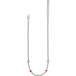 Brighton Meridian Red Short Necklace Silver-Red Online
