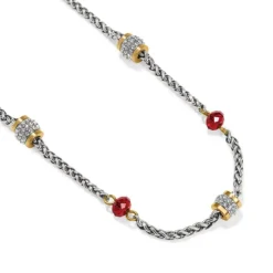Brighton Meridian Red Short Necklace Silver-Red Online