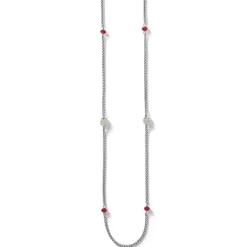 Brighton Meridian Red Two Tone Long Necklace Gold-Red Outlet