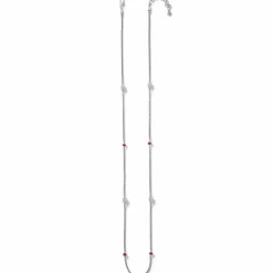 Brighton Meridian Red Two Tone Long Necklace Gold-Red Outlet
