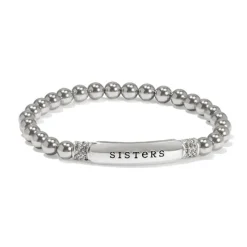 Brighton Meridian Sisters Petite Stretch Bracelet Silver Outlet