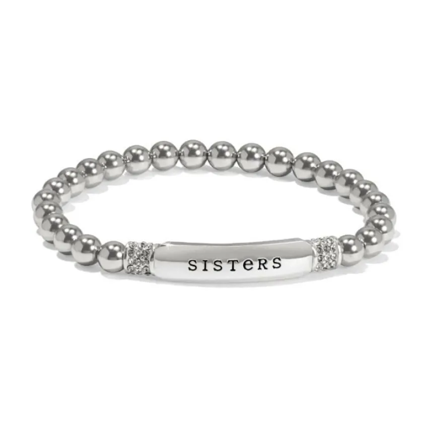 Brighton Meridian Sisters Petite Stretch Bracelet Silver Outlet