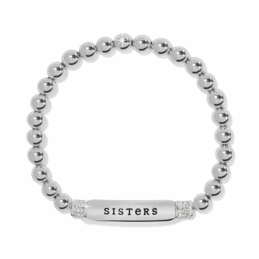 Brighton Meridian Sisters Petite Stretch Bracelet Silver Outlet