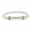Brighton Meridian Strong Two Tone Stretch Bracelet Silver-Gold Hot