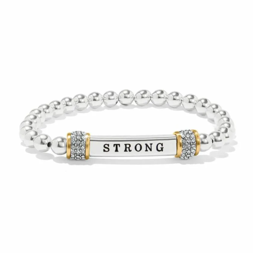 Brighton Meridian Strong Two Tone Stretch Bracelet Silver-Gold Hot