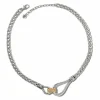 Brighton Meridian Suez Two Tone Necklace Silver-Gold Discount