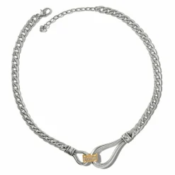 Brighton Meridian Suez Two Tone Necklace Silver-Gold Discount