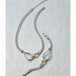 Brighton Meridian Suez Two Tone Necklace Silver-Gold Discount