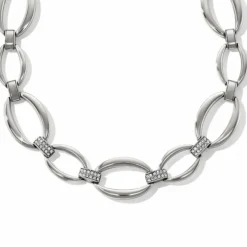 Brighton Meridian Swing Statement Necklace Silver Clearance