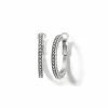 Brighton Meridian Thin Small Hoop Earrings Silver Sale