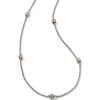 Brighton Meridian Two Tone Long Necklace Silver-Gold Clearance