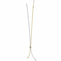 Brighton Meridian Ventus Two Tone Y Necklace Silver-Gold Fashion