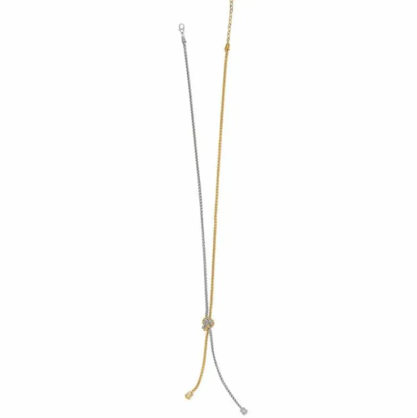 Brighton Meridian Ventus Two Tone Y Necklace Silver-Gold Fashion