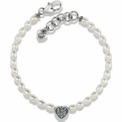 Brighton Meridian Zenith Heart Pearl Bracelet Silver-Pearl Outlet