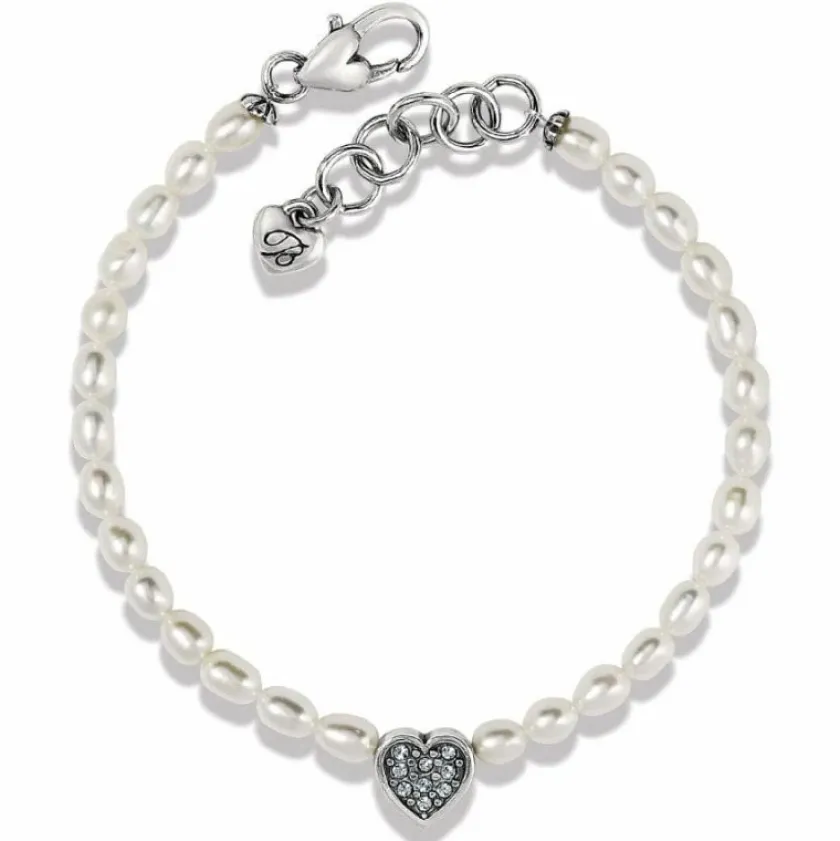Brighton Meridian Zenith Heart Pearl Bracelet Silver-Pearl Outlet