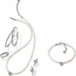 Brighton Meridian Zenith Heart Pearl Bracelet Silver-Pearl Outlet