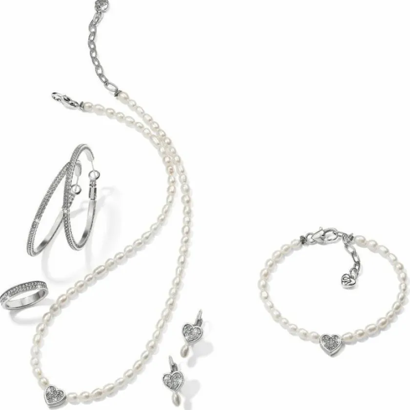 Brighton Meridian Zenith Heart Pearl Bracelet Silver-Pearl Outlet