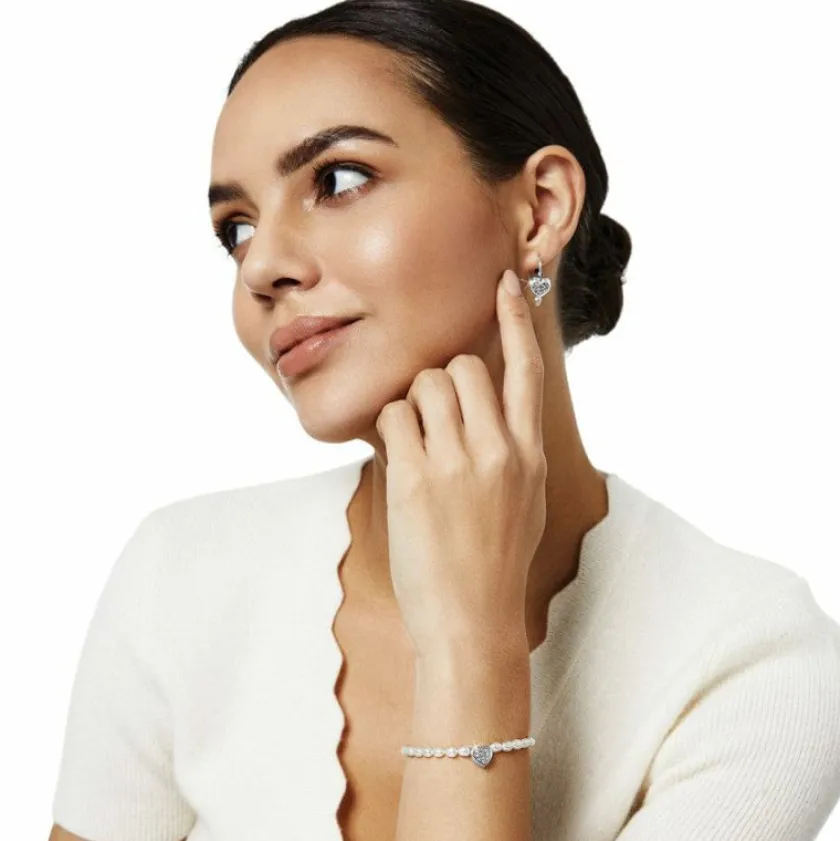 Brighton Meridian Zenith Heart Pearl Bracelet Silver-Pearl Outlet