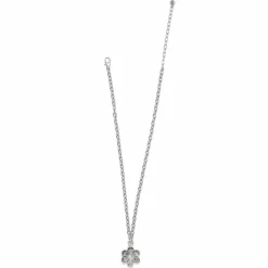 Brighton Metal Petal Pendant Necklace Silver Discount