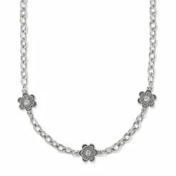 Brighton Metal Petal Short Necklace Silver Best