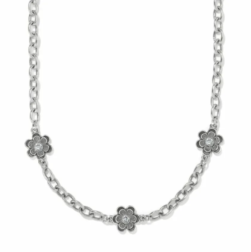 Brighton Metal Petal Short Necklace Silver Best