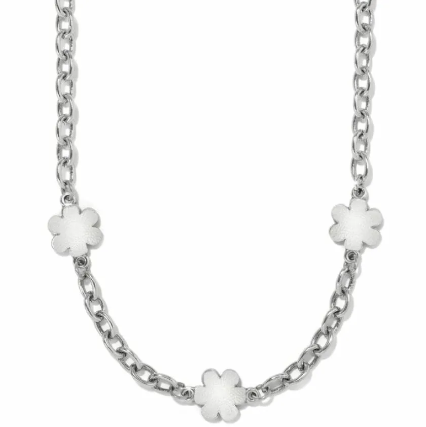 Brighton Metal Petal Short Necklace Silver Best