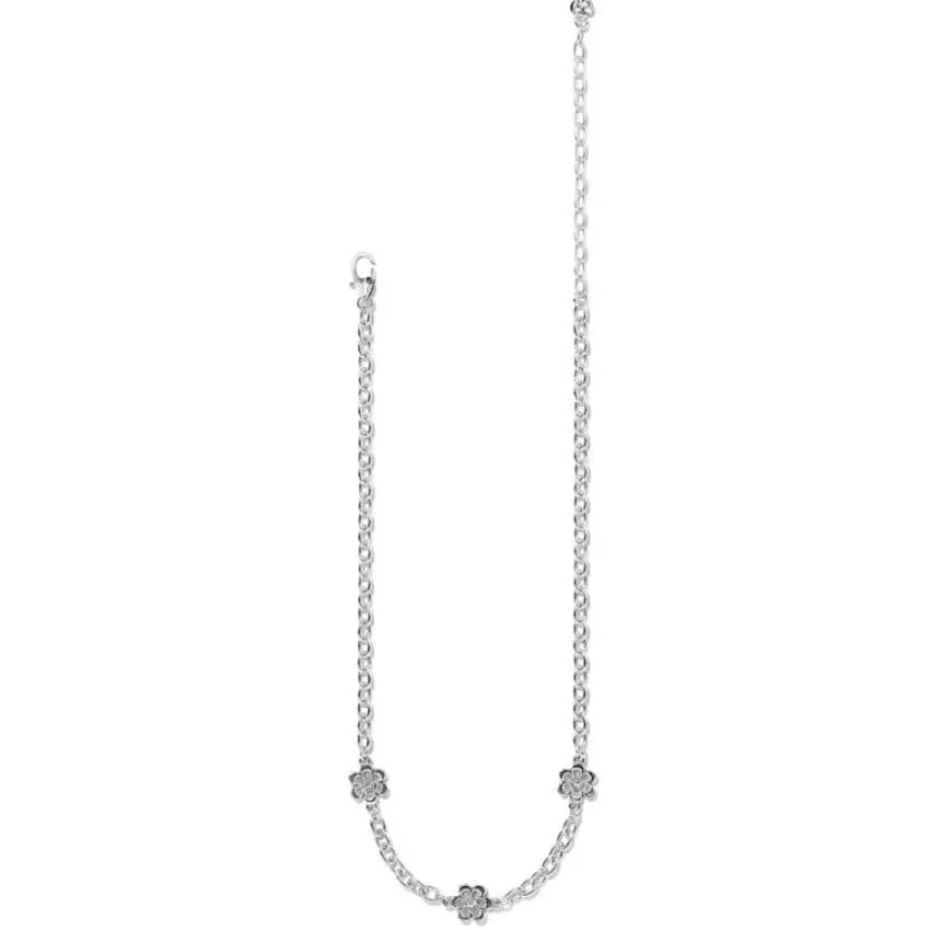 Brighton Metal Petal Short Necklace Silver Best