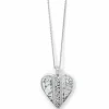 Brighton Mingle Adore Heart Necklace Silver Discount