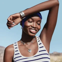 Brighton Mingle Adore Heart Necklace Silver Discount