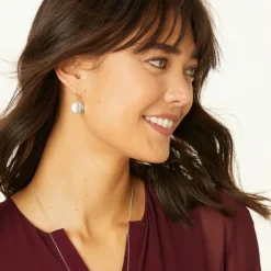 Brighton Mingle Disc French Wire Earrings Silver Sale
