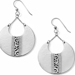 Brighton Mingle Disc Large French Wire Earrings Silver Best