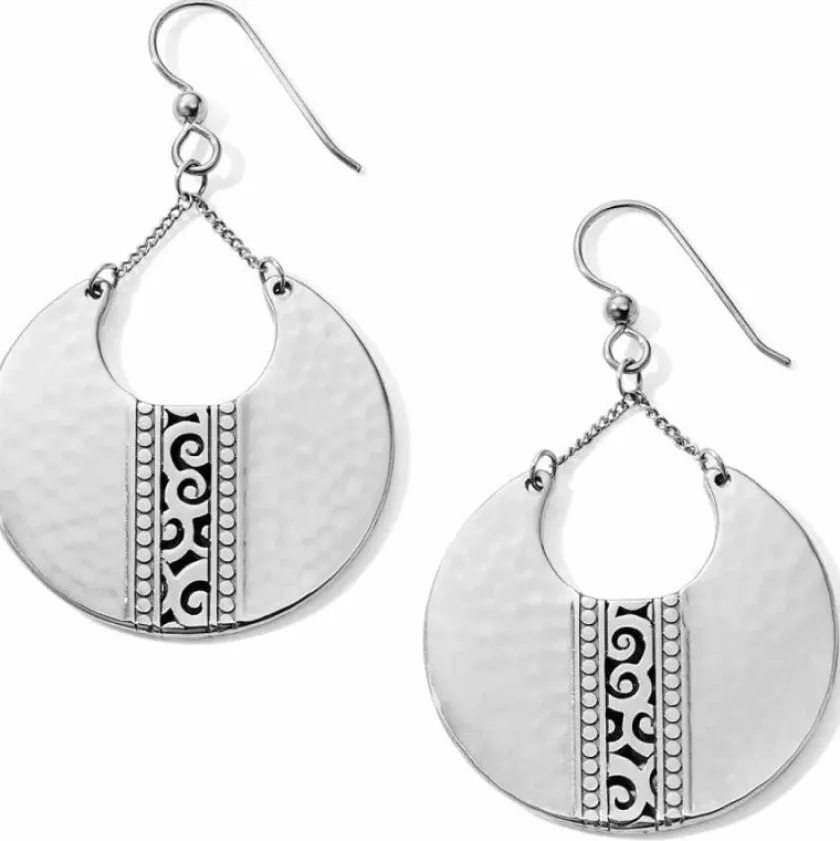 Brighton Mingle Disc Large French Wire Earrings Silver Best