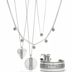 Brighton Mingle Disc Necklace Silver Online