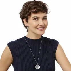 Brighton Mingle Disc Necklace Silver Online