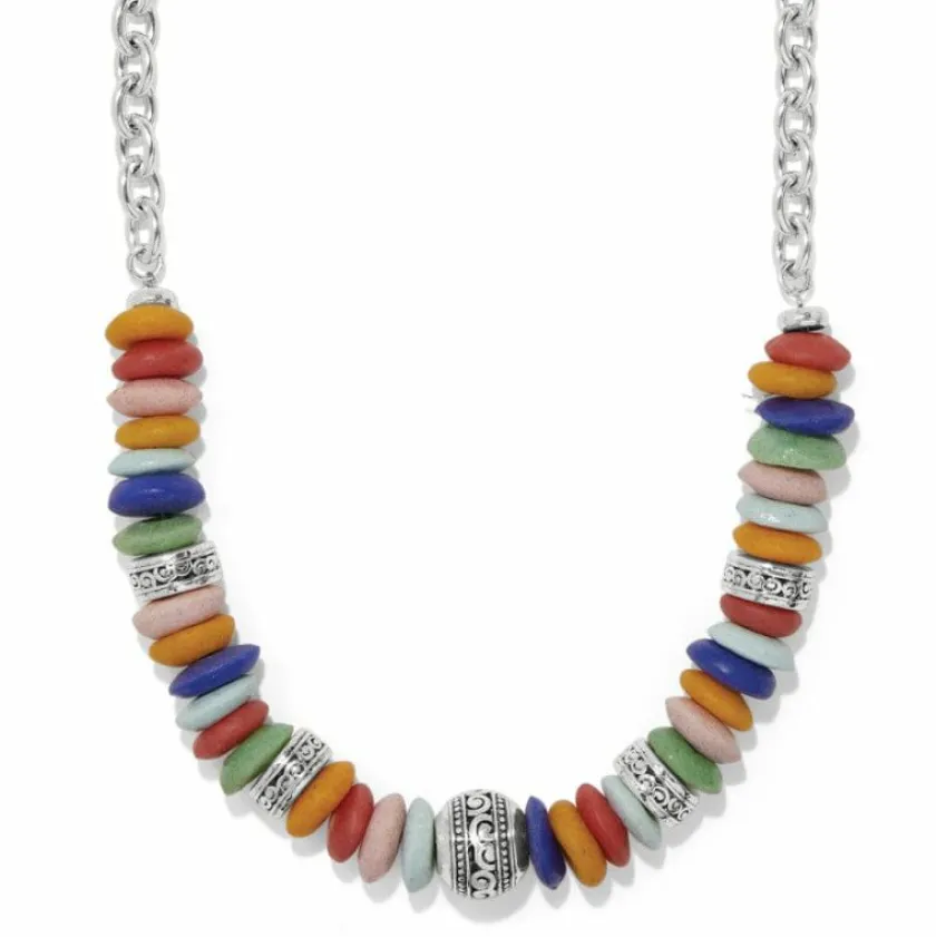 Brighton Mingle Medley Beaded Sphere Necklace Silver-Multi Online