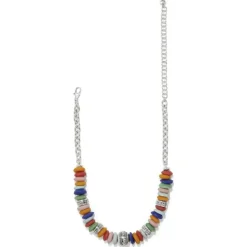 Brighton Mingle Medley Beaded Sphere Necklace Silver-Multi Online