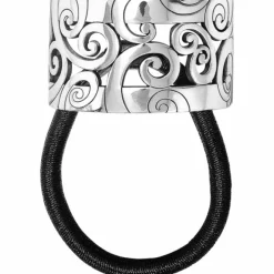 Brighton Mingle Ponytail Holder Silver Best
