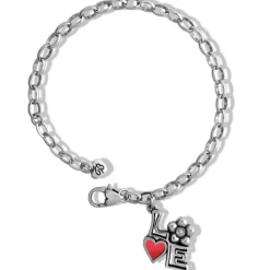 Brighton Mod Love Bracelet Silver-Red Discount