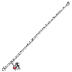 Brighton Mod Love Bracelet Silver-Red Discount