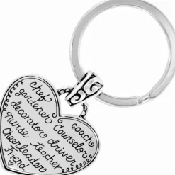 Brighton Mom Key Fob Silver Clearance