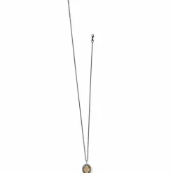 Brighton Monarch Dream Convertible Locket Necklace Black-Gold New