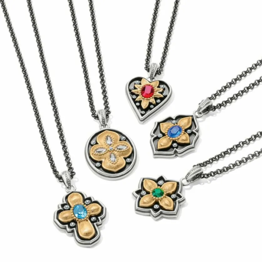 Brighton Monarch Joy Necklace Silver-Multi Fashion