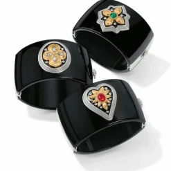 Brighton Monarch Love Hinged Bangle Black-Multi Outlet