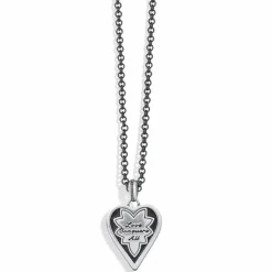 Brighton Monarch Love Necklace Silver-Multi Discount
