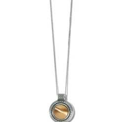 Brighton Monete Pendant Necklace Silver-Gold Sale