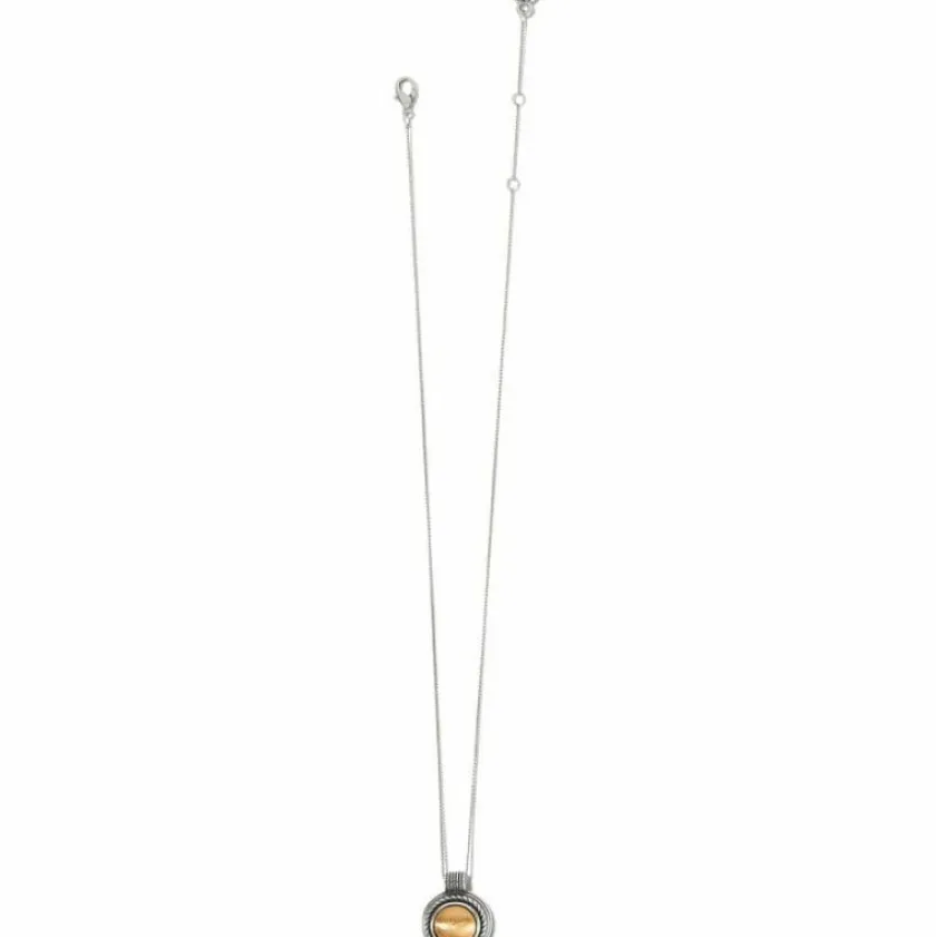 Brighton Monete Pendant Necklace Silver-Gold Sale