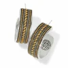 Brighton Monete Wide Hoop Earrings Silver-Gold Outlet