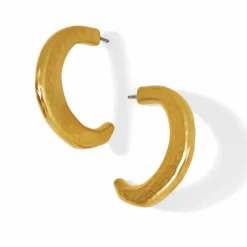 Brighton Montagne Post Hoop Earrings BrushedGold Hot